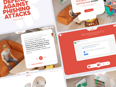Phishing Attacks Detector – App Design 3d animation design graphic design illustration motion graphics ui ux