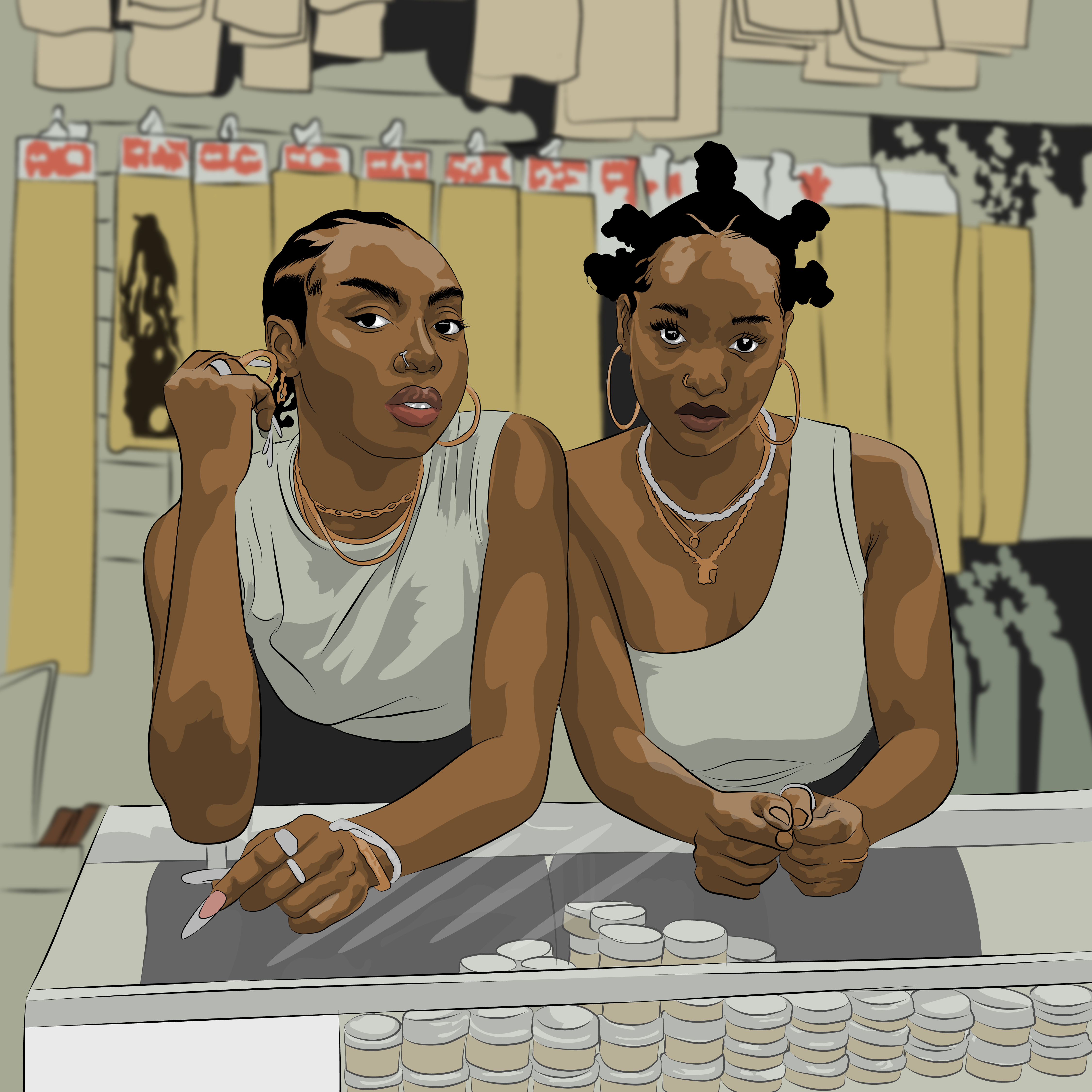 Beauty of pop culture branding graphic design illustration vector