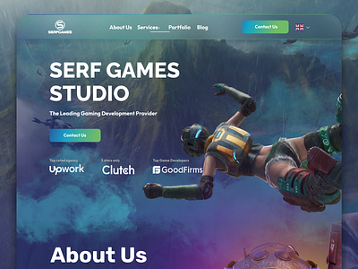 Games Development Studio Landing Page 🕹️ 3d design game design gamedesign games graphic graphic design illustration productdesign ui ux
