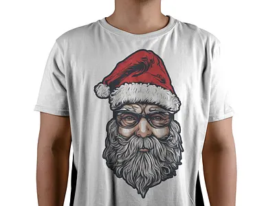 Hipster Santa Claus | Christmas T-Shirt Design christmas design hipster hoodie santa claus t shirt