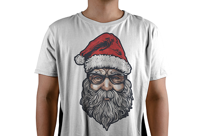 Hipster Santa Claus | Christmas T-Shirt Design christmas design hipster hoodie santa claus t shirt