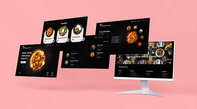 Web Portal (UI) for Delicious Food. 3d animation branding darktheme desktopmockups foodapplication foodwebportal foodwebsite graphic design popular trending ui ux views websites webui