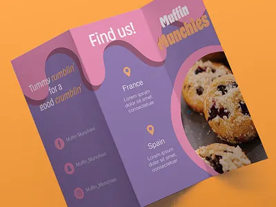 Muffin Munchies advertising brand branding brochure design graphic graphic design illustration logo marketing publication design