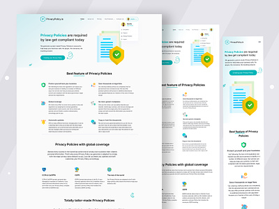Privacy Policy Generate Website Design UI create desigenr generate home page landing landing page landingpage minmial platform policy generate privacy builder privacy policy privacypolicy product design ui ux web design webpage website
