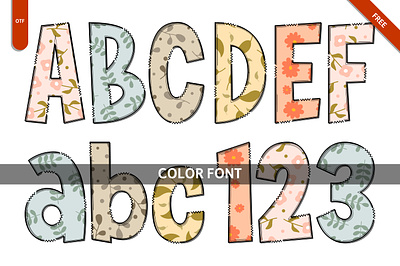 Back to Nature - Free Font branding color font colorful font creative font design graphic design illustration nature svg typography vector