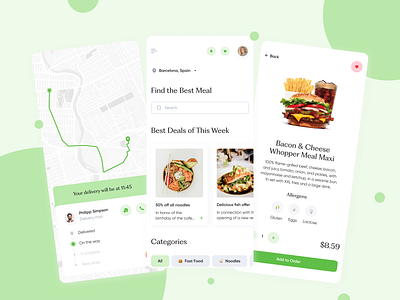 Food delivery app app clean delivery design food gotoinc minimal service ui