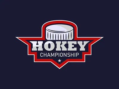 Hokey vintage logo background banner branding championship design game graphic design illustration logo retro vector vintage