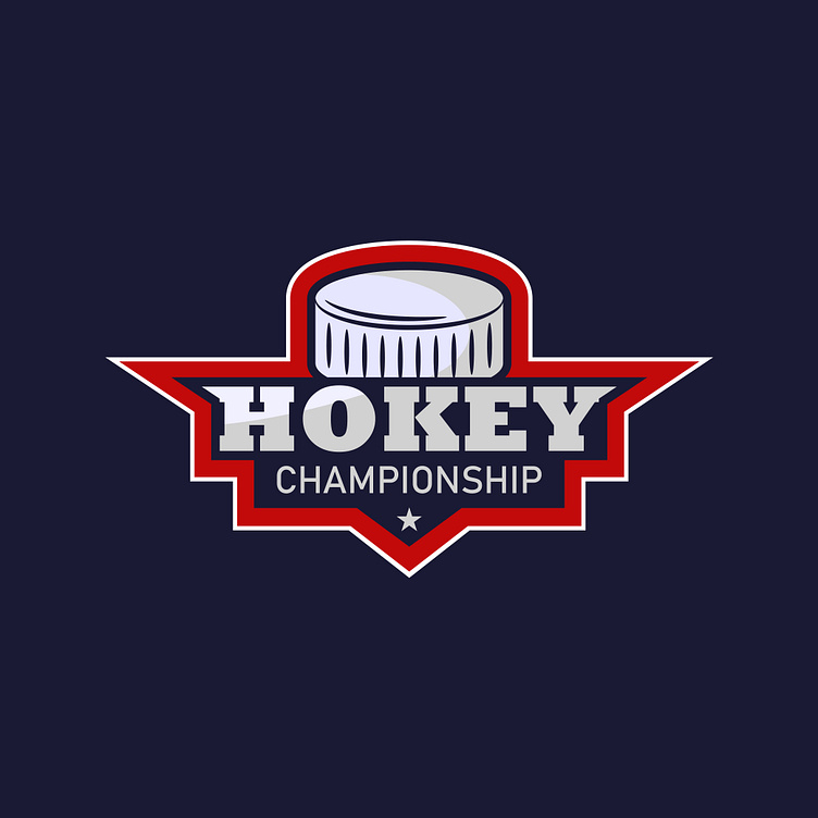 Hokey vintage logo by Holly Molly on Dribbble