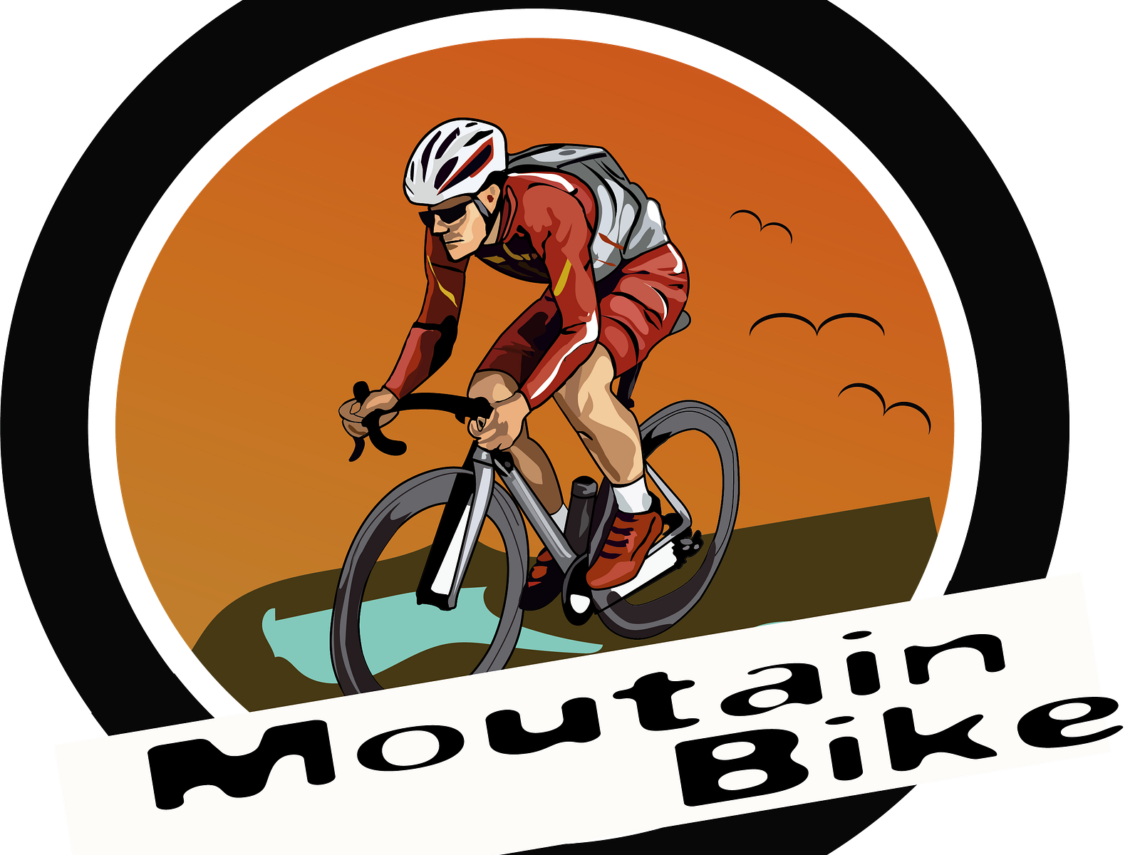 Логотип Велосипедист by Настя on Dribbble