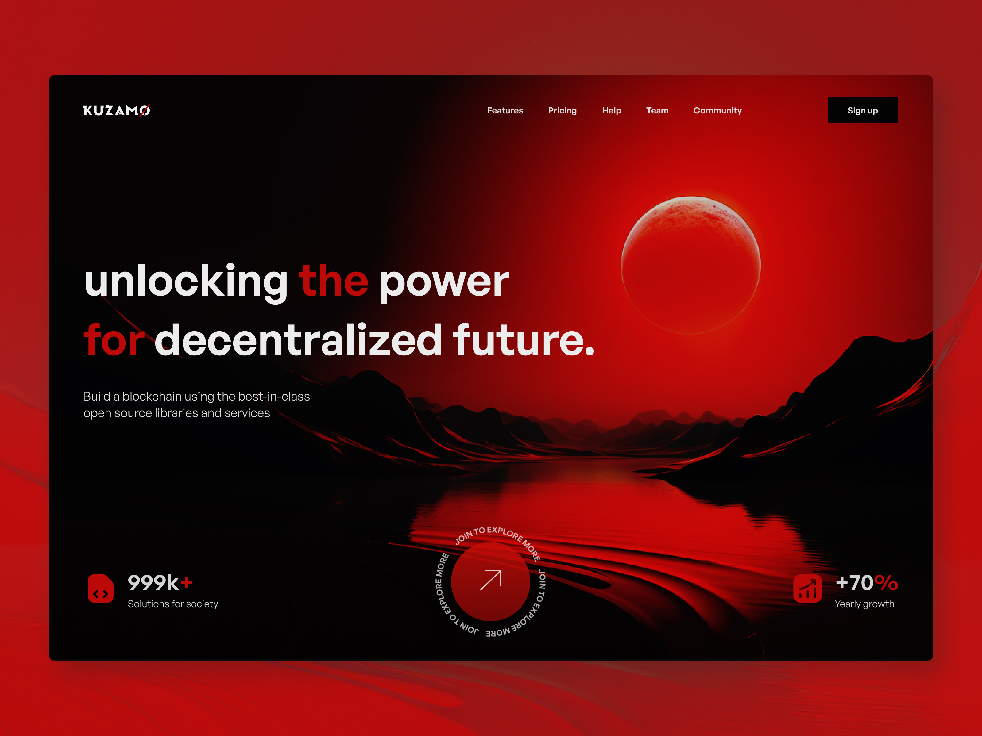 Example of Modern Landing Page Design
