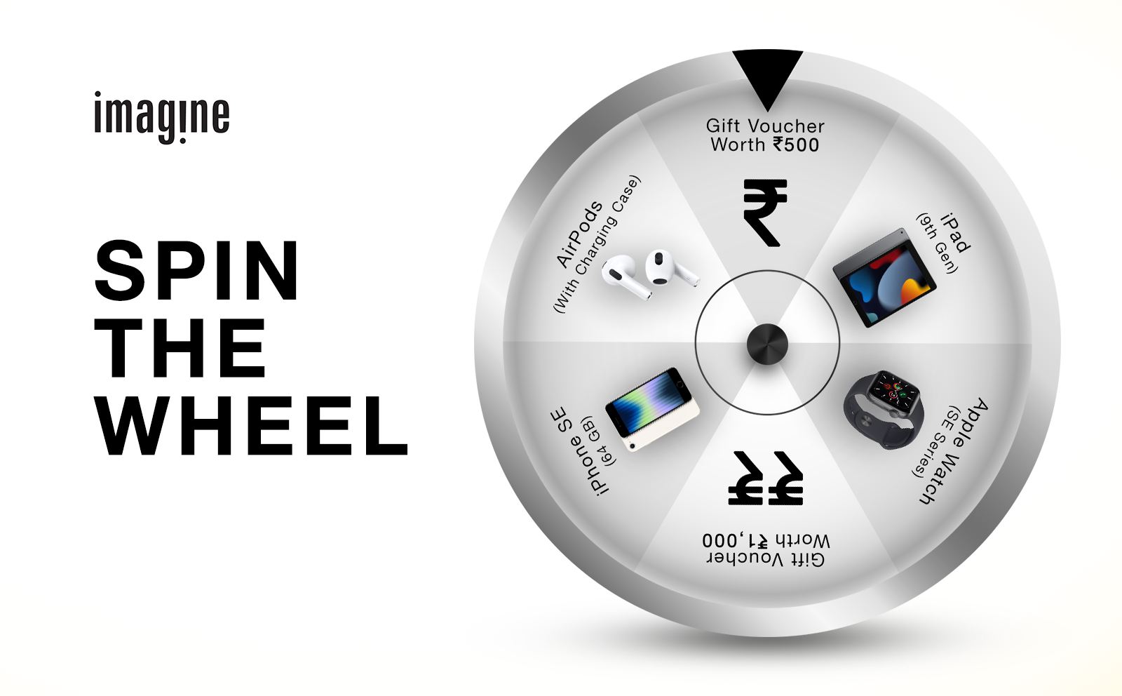 Minimalistic Elegance: Imagine Store Spin The Wheel Design cleanaesthetics creativedesign designinspiration digitaldesign elegantui minimaldesign sleekuserinterface spin the wheel spintowin ui visualsimplicity