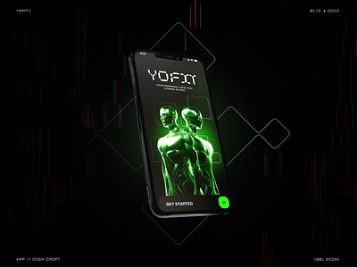 YOFIT // Mobile App app application blacklead blacklead studio design diet fitness food jogging meal mobile product sport weight