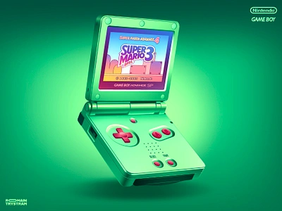 Gameboy advance sp emerald green childhood colol console game gameboy gameplay gaming green icon illustration japan mario nintendo screen supermario