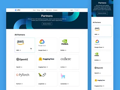 Partners ai webpage website