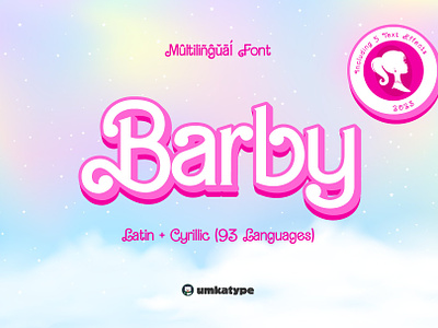 Barby - Multilingual Font barbie barbie style barbies barby barby multilingual font crafted font display font font font family fonts multilingual font open type sans sans serif sans serif font script true type typeface typography webfont
