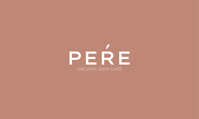 PERE Skin Care Logo branding design graphic design logo typography ui vector