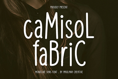 Camisol Fabric Monoline Sans Font animation branding font fonts graphic design logo nostalgic