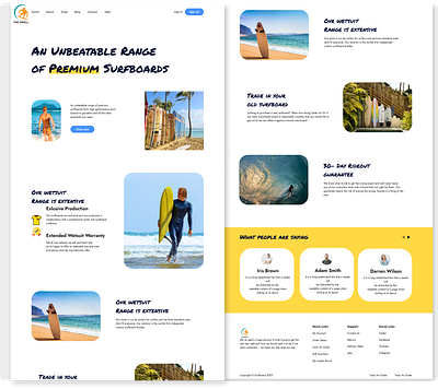 SURFBOARDS design interface product service startup surfboards ui ux webdesign website