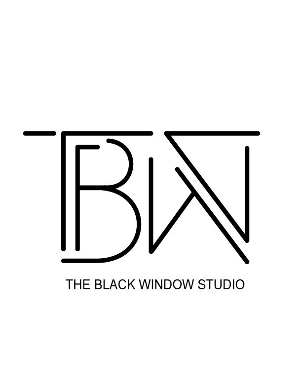 The Black Window Studio branding logo