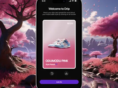 Drip cards 3d graphic design logo ui