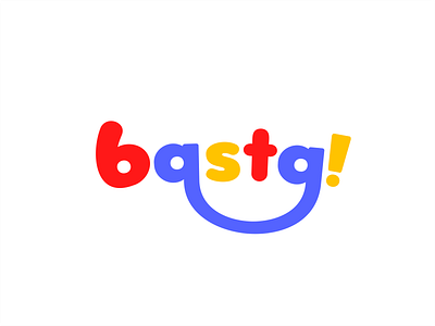 Basta - Logo & Branding blue brand brand design brand identity branding candy design fun graphic design illustration logo logo design modern red shop toys typography vector visual design yellow