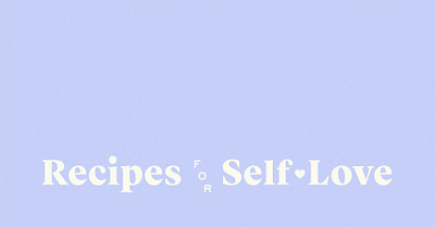 Logo for Recipes for Self–Love branding design logo visual identity