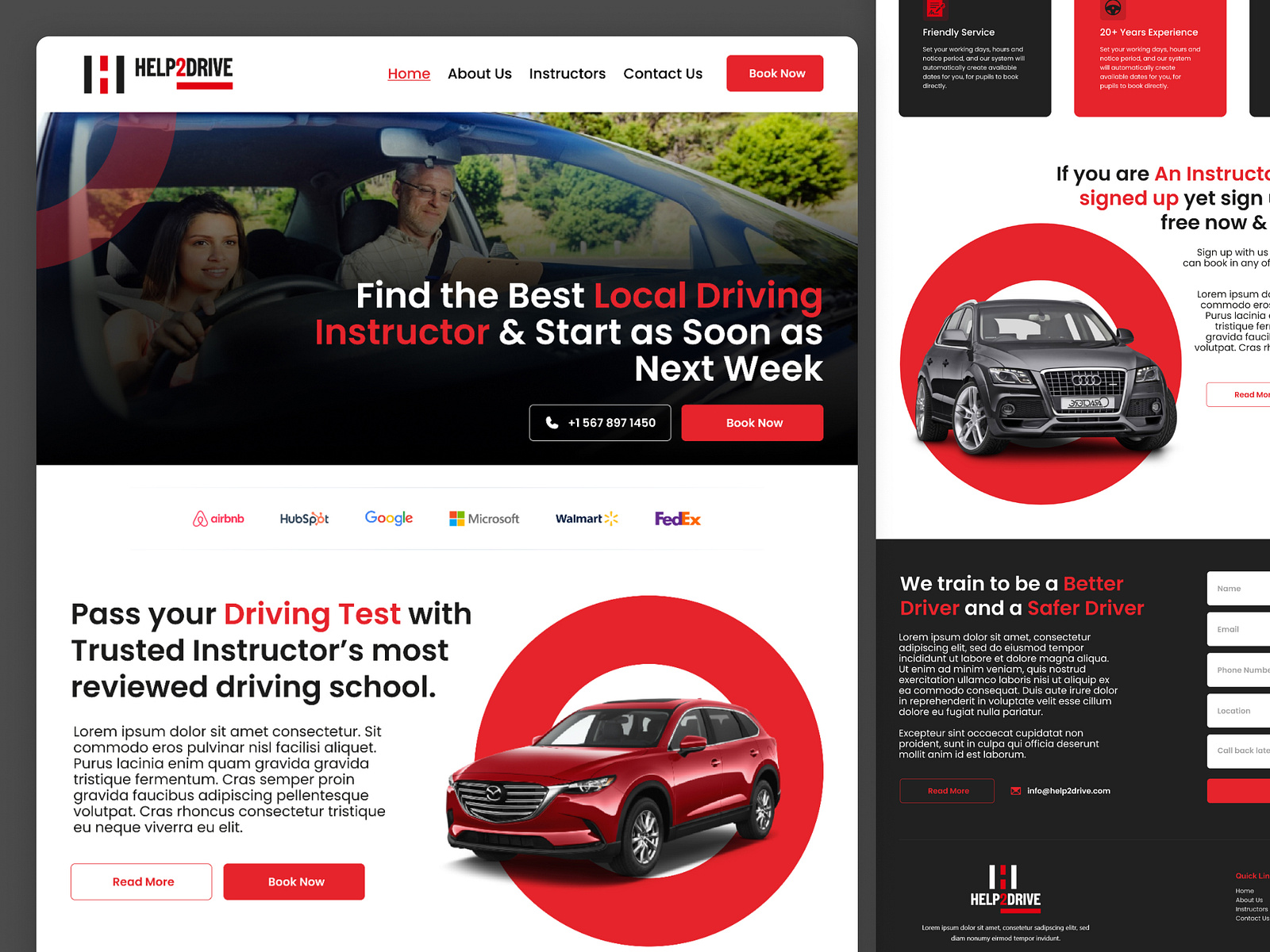 Help2driving Web Ui Design By Syed Mahad Ahmed On Dribbble 6288