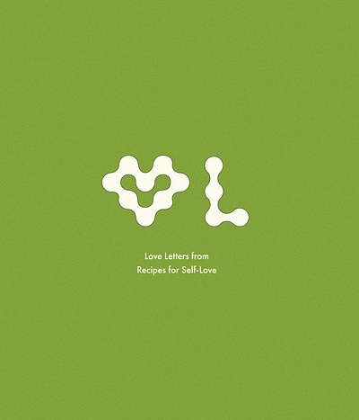 logo for Love Letters, from Recipes for Self–Love custom lettering logo love