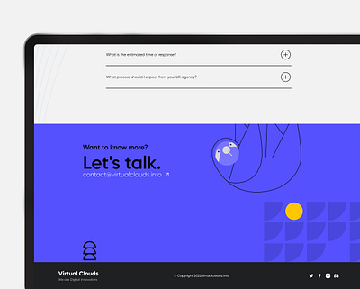 Digital services landing page footer branding design footer graphic design ui ux