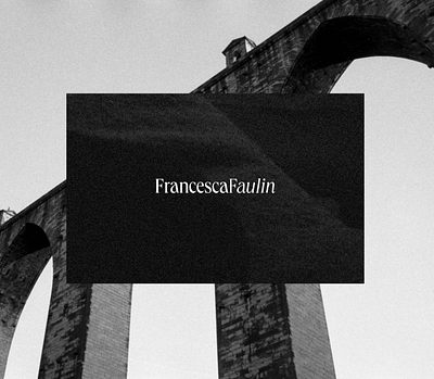Logo for film photographer Francesca Faulin branding film logo photography visual identity
