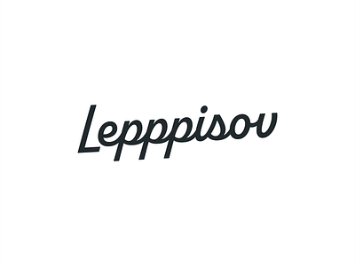 Lepppisov on dribbble branding custom identity lepisov lettering logo rebranding redesign typography