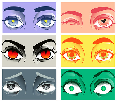 EMOTIONAL EYES graphic design illustration vector