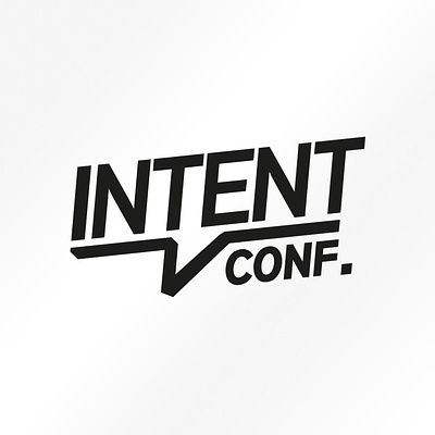 Intent Conf. Logo ai app branding chatbots design graphic design logo ui ux web web design