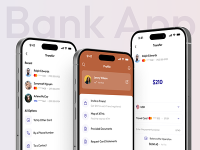 Banking Mobile App bank bank app banking banking app chart clean creative design figma finance finance app financial financial app flat ios ios app minimal mobile mobile app simple