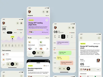 Task management app app design mobile app task management uiux