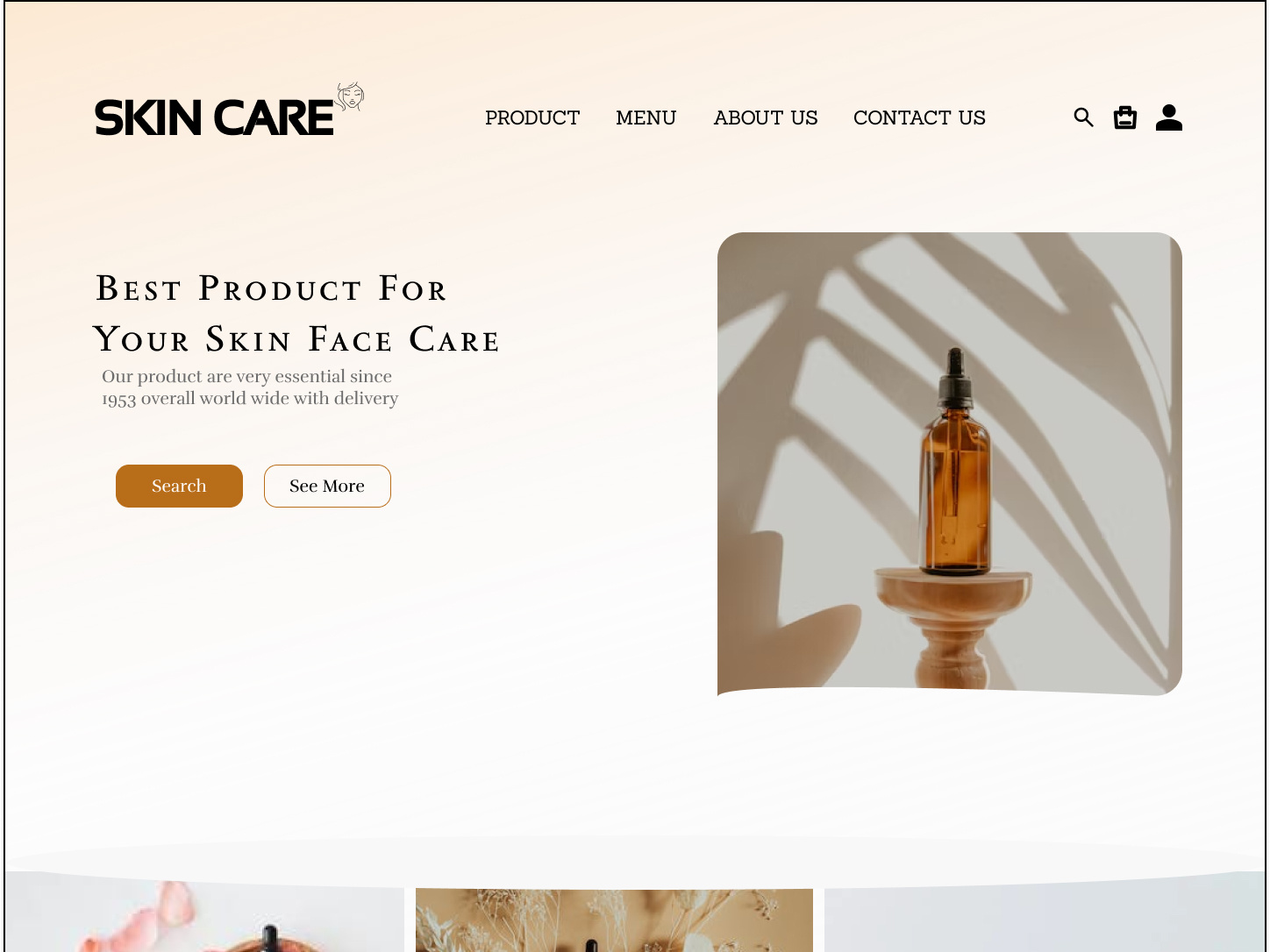 COSMETICS WEB HOME PAGE by raufmemon on Dribbble