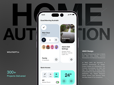 Home automation concept air cooling app automation branding camera design ecommerce graphic design home illustration landing page logo mobile saas ui uikit uiux ux video webflow