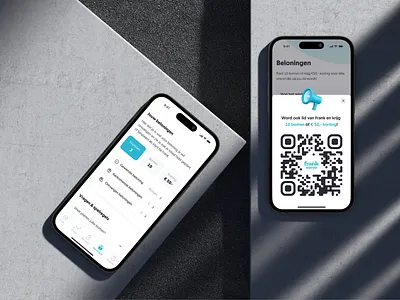 Frank Energy - Invite friends 3d app blue dashboard friends illustration invite modal native qr code react native ui