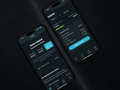Frank Energy - Dark mode app blue button chart dark dark mode dashboard list mobile