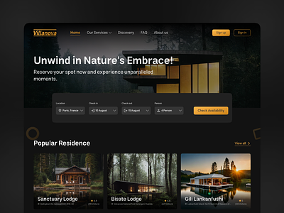 Villa and residence reservation accommodation accommodation reservation accommodation ui booking figma hotel hotel ui residence residence ui ui ui design uiux ux ux design villa villa booking villa reservation villa ui webdesign website