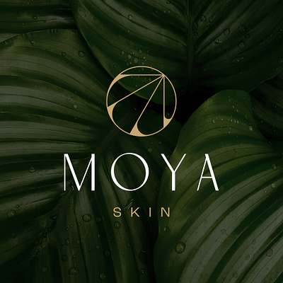 MOYA skin cosmetics logo luxury logo skin