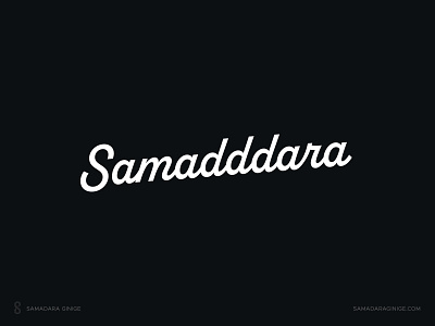 Samadara branding design dribbbe letter logo mark minimal simple wordmark
