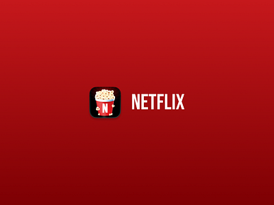 Netflix - App icon redesign concept #8 app branding design graphic design illustration logo typography ui ux vector