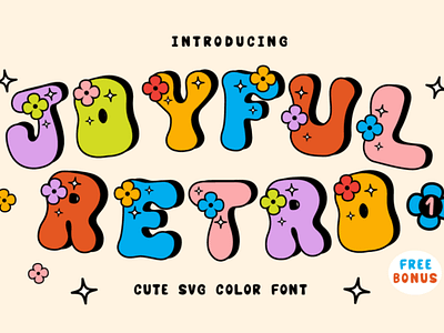 Joyful Retro Font by Mervis Chanda on Dribbble