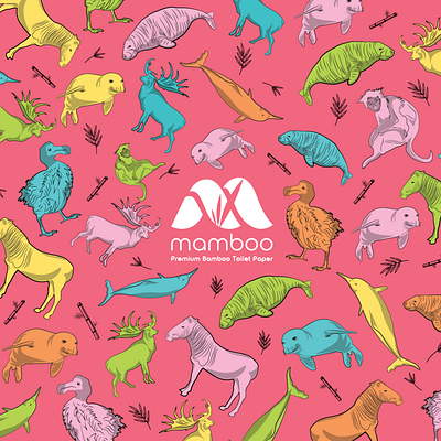 Mamboo Branding Project animals branding eco environment graphic design illustration logo packaging
