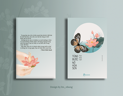 "Từng bước nở hoa sen" book design | Book cover design adobe illustrator adobe indesign adobe photoshop art wor book book cover book cover design book design cover cover book cover book style design design book design cover design layout graphic design illustration layout layout book layout design