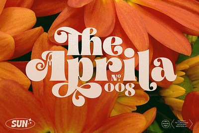 Aprila Font Family 1960s aprila font family colorful display font fonts hippie hippies sans sans serif sans serif font serif serif font swashes tropical typography vintage