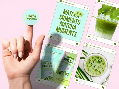 Matcha Moments Branding | Design by Ayelet art artwork branding design digital art digital illustration graphic design illustration logo ui