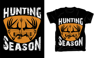 Hunting T-shirt design graphic design