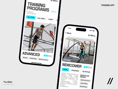 Fitness Mobile iOS App android animation app app design app interaction dashboard design fitness health ios mobile mobile app mobile ui motion online sport training ui ux workout